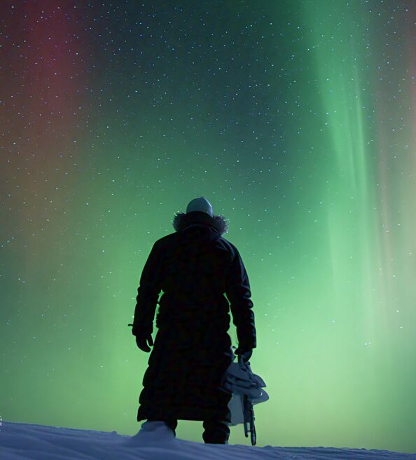 Norther Lights in Alaska WInter